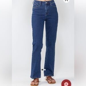 Judy Blue Women’s High Rise Straight Jeans No Distress Size 7/28.